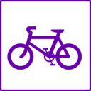 download Eco Green Bicycle Icon clipart image with 180 hue color