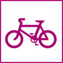 download Eco Green Bicycle Icon clipart image with 225 hue color