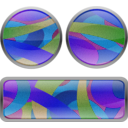 download Multicolored Film Grained Buttons clipart image with 225 hue color