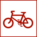 download Eco Green Bicycle Icon clipart image with 270 hue color