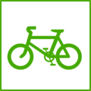 Eco Green Bicycle Icon