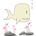download Ocean Whale clipart image with 225 hue color