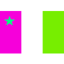download Flag Of Acadia Canada clipart image with 90 hue color