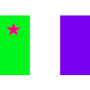 download Flag Of Acadia Canada clipart image with 270 hue color