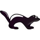 download Polecat clipart image with 270 hue color