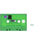 download Compact Cassette clipart image with 270 hue color