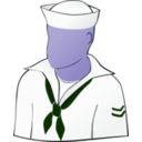 download Another Faceless Sailor clipart image with 225 hue color