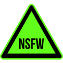 download Nsfw Warning 2 clipart image with 45 hue color
