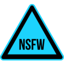 download Nsfw Warning 2 clipart image with 135 hue color