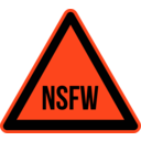 download Nsfw Warning 2 clipart image with 315 hue color
