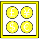 download Bureau De Change clipart image with 180 hue color