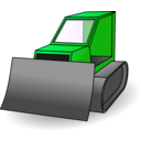 download Bulldozer clipart image with 90 hue color