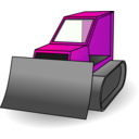 download Bulldozer clipart image with 270 hue color