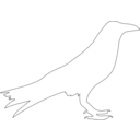 download Crow clipart image with 180 hue color