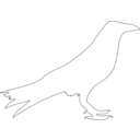 download Crow clipart image with 270 hue color