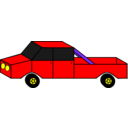 download Cartoon Car clipart image with 0 hue color