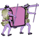 download Palanquin clipart image with 225 hue color