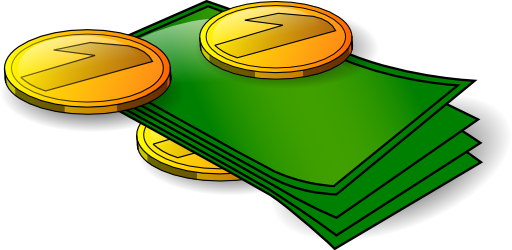 Money Banknotes And Coin