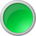 download Glossy Yellow Button clipart image with 90 hue color