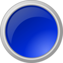 download Glossy Yellow Button clipart image with 180 hue color