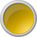 Glossy Yellow Button