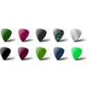 download Guitar Pick Set clipart image with 90 hue color