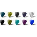 download Guitar Pick Set clipart image with 180 hue color