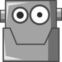 download Cute Robot Head clipart image with 225 hue color