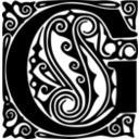 download Peter Behrens Alphabet 1908 G clipart image with 45 hue color