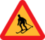 Skiier Sign