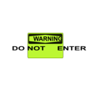 download Warning Do Not Enter Orange clipart image with 45 hue color