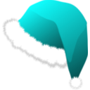 download Santa Claus Hat clipart image with 180 hue color