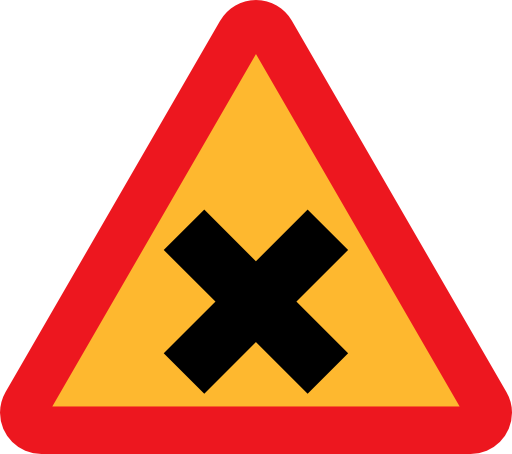 Cross Road Sign