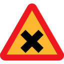 Cross Road Sign