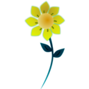 download Pink Sun Flower clipart image with 90 hue color