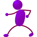 download Stickman clipart image with 90 hue color
