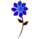 download Pink Sun Flower clipart image with 270 hue color