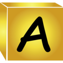 download Letter A Icon clipart image with 45 hue color