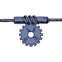 download Worm Gear clipart image with 180 hue color