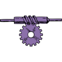 download Worm Gear clipart image with 225 hue color