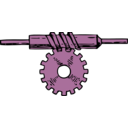 download Worm Gear clipart image with 270 hue color