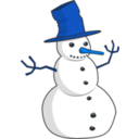 download Snowman clipart image with 180 hue color