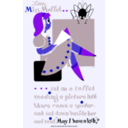 download Little Miss Muffet Poster clipart image with 225 hue color