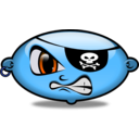 download Pirate Bean clipart image with 180 hue color