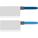 download Cleaver clipart image with 180 hue color