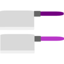 download Cleaver clipart image with 270 hue color