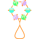 download Rattle clipart image with 90 hue color