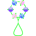 download Rattle clipart image with 180 hue color
