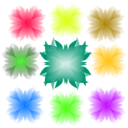 download Colorfull Flower clipart image with 45 hue color