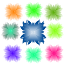 download Colorfull Flower clipart image with 90 hue color